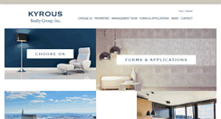 Desktop Screenshot of kyrousrealtygroup.com