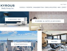 Tablet Screenshot of kyrousrealtygroup.com